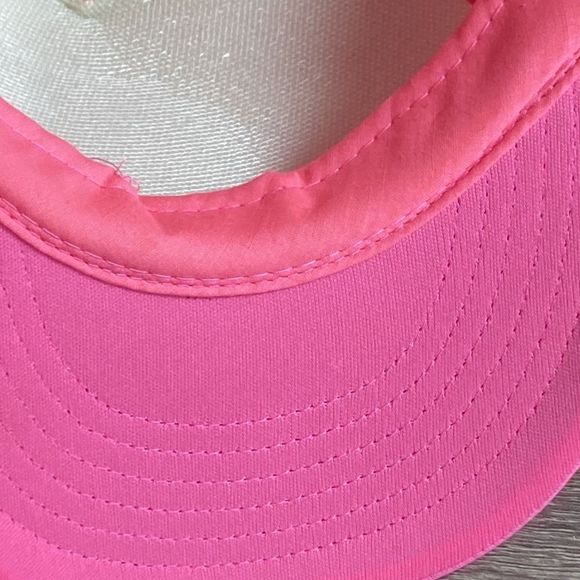 Unisex Adjustable Hot Pink Happy Face Trucker Hat by Cobra Hats - Picture 7 of 9